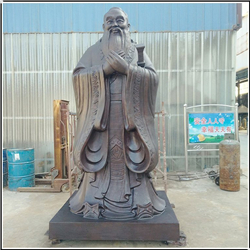 笑臉大型孔子銅雕塑鑄造 笑臉大型孔子銅雕塑鑄造