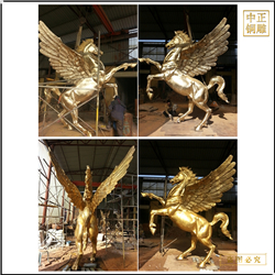 鑄銅關公 大型銅飛馬擺件鑄造