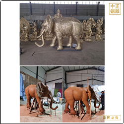 別墅門(mén)口銅大象鑄造 別墅門(mén)口銅大象鑄造