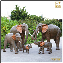 廣場(chǎng)動(dòng)物雕塑銅大象 廣場(chǎng)動(dòng)物雕塑銅大象