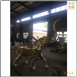 酒店別墅門(mén)口銅雕大象 酒店別墅門(mén)口銅雕大象