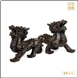 鑄銅關公 辦公室桌貔貅擺件價格
