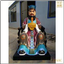 鑄銅關(guān)公 純銅小型龍王雕塑