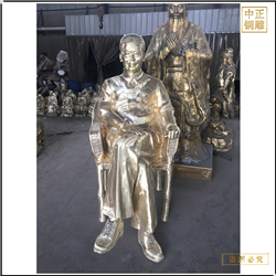 坐像人物銅雕塑鑄造 坐像人物銅雕塑鑄造