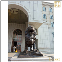 鑄銅關公 酒店門口大型銅獅子雕塑
