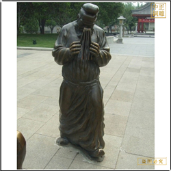 鑄銅關公 步行街人物銅雕塑鑄造