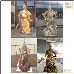 坐式關羽銅雕塑 坐式關羽銅雕塑