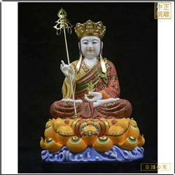純銅坐像地藏王高一米 純銅坐像地藏王高一米