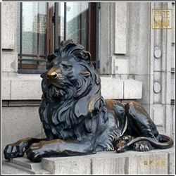 鑄銅關(guān)公 黃銅獅子雕塑
