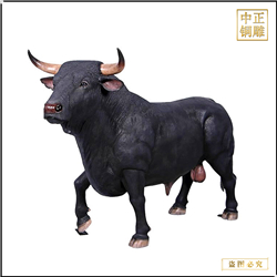 鑄銅關(guān)公 銅雕開(kāi)荒牛老黃牛