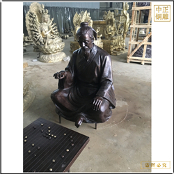 古代人物下棋人物銅雕塑 古代人物下棋人物銅雕塑