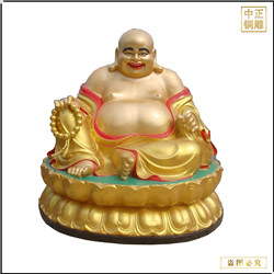 鑄銅關(guān)公 寺廟大肚彌勒佛銅像鑄造廠