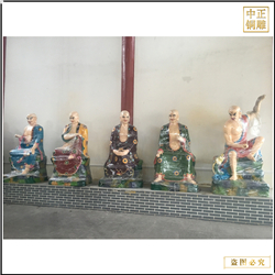 鑄銅關(guān)公 2米十八羅漢制作