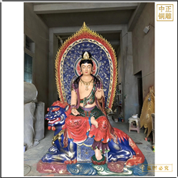 鑄銅關(guān)公 大型文殊普賢雕塑
