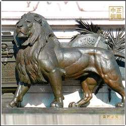 鑄銅關(guān)公 大型室外景觀銅獅子雕塑