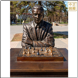 老者下象棋景觀雕塑 老者下象棋景觀雕塑