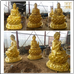 鑄銅關公 來圖制作銅釋迦牟尼佛像