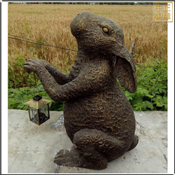 鑄銅關公 純銅小兔子動物雕塑