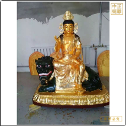 鑄銅關(guān)公 加工鑄造寺院文殊普賢銅佛像