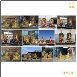 鑄銅關(guān)公 文殊普賢菩薩廠家制作