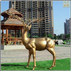 鑄銅關公 戶外景觀銅鹿雕塑