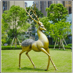 園林景觀仿銅鹿動物雕塑 園林景觀仿銅鹿動物雕塑