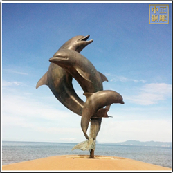 沙灘海豚動物雕塑 沙灘海豚動物雕塑