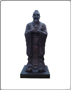 鑄銅孔子雕塑定做 鑄銅孔子雕塑定做