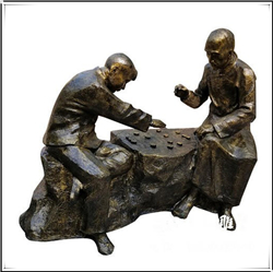 下象棋人物銅像圖片 下象棋人物銅像圖片
