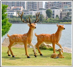 公園景觀小品玻璃鋼鹿 公園景觀小品玻璃鋼鹿